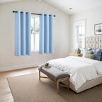 MIULEE Blackout Curtains for Bedroom 2 Panels 40 x 54 Inch Long Sky Blue | - Image 6