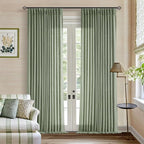 Sage Green 120 Inch Curtains High Ceiling Tall Curtains 2 Panels Set | Pinch - Image 6