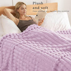 Exclusivo Mezcla Striped Twin Size Fleece Blanket - Image 2