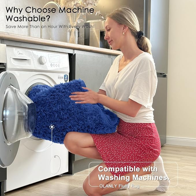 OLANLY 7x10 Machine Washable Large Area Rugs - Image 2
