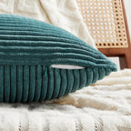 Fancy Homi 2 Packs Teal Euro Decorative Throw Pillow Covers 28x28 Inch - Image 4