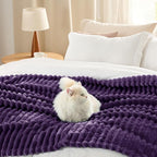 Bedsure Soft Twin XL Blanket for Bed Dorm Purple 66"x90" | Birthday Gifts for - Image 7