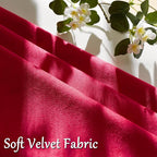 GIGIZAZA Red Velvet Pillow Covers 22x22 Decorative Pillows Pack of 2 | Throw - Image 5