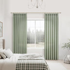 Sage Green Pinch Pleated Sheer Curtains 84 Inches Long - Image 6