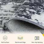 RELEANY Washable 3'x5' Abstract Area Rug - Image 4