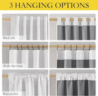 NICETOWN Full Blackout Linen Curtains 102" Length - Image 2