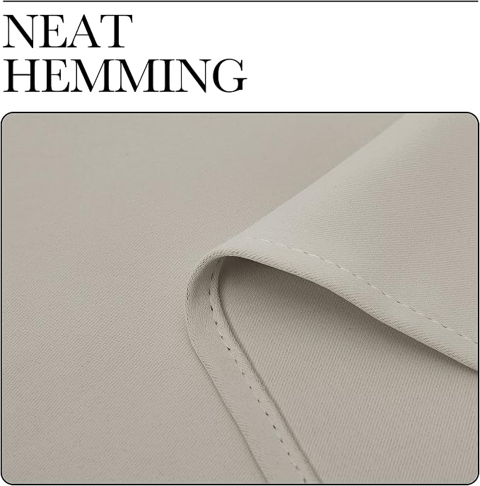 NICETOWN Natural Room Darkening Curtains 120" Long - Image 7
