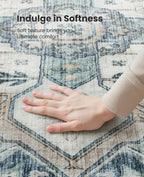 AMADA HOMEFURNISHING 2'6"x10' Washable Area Rug, Low-Profile Entryway Rug - Image 6