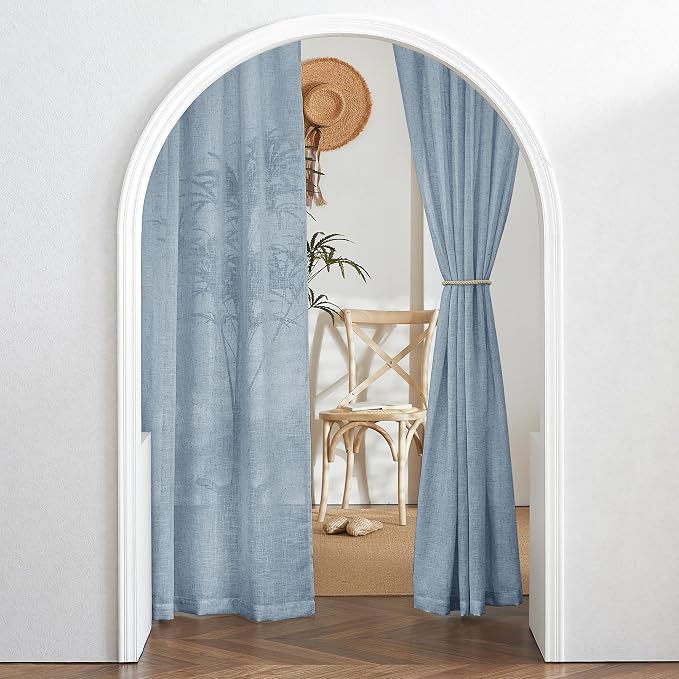 RYB HOME Short Linen Sheer Curtains - Image 7
