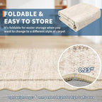 GarveeHome Scalloped Washable Rug 9x12 Area Rug - Image 7