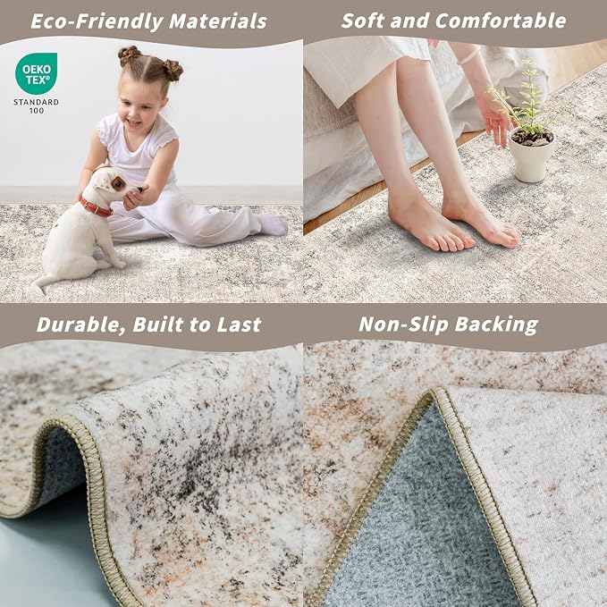 2x6ft Non-Slip Washable Kitchen Rug - Image 6