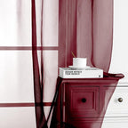 Simplebrand Rod Pocket Top Solid Voile Sheer Curtains - Image 5