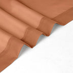 Chyhomenyc Orange Sheer Curtains 36 inch Length 2 Panels, Light Filtering Voile - Image 4