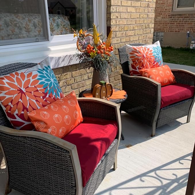 Sqodok Outdoor Cushion Covers 24x24 inch, Wicker Chair - Image 7
