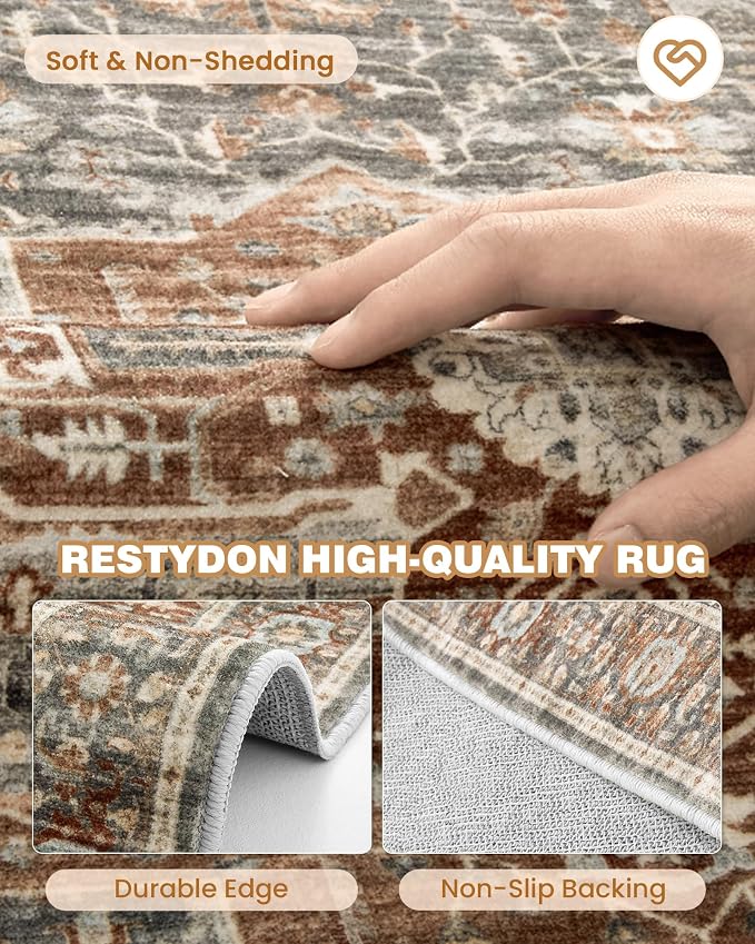 Kitchen Runner Rug Non Slip Washable Rugs 2.5x8, Carpet Runner - Image 7