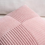 Fancy Homi 2 Packs Blush Pink Samll Decorative Throw Pillow Covers 14x14 Inch - Image 3