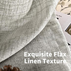 YoungsTex Dark Grey Linen Curtains 72 Inch Length - Image 6