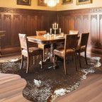 Faux Cowhide Rug, Animal Cow Hide Rug, 7 x 6.2 Ft Spotted Brown | Premium - Image 3