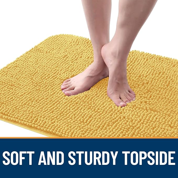 OLANLY Dog Door Mat for Muddy Paws 59x24, Super Absorbent Chenille Mud Mat | - Image 4