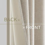 MIULEE 100% Blackout Linen Curtains - Image 6
