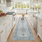 RELEANY Washable Area Rug, Runner 2'x8', Water Repellent, Pet Friendly by RELEANY