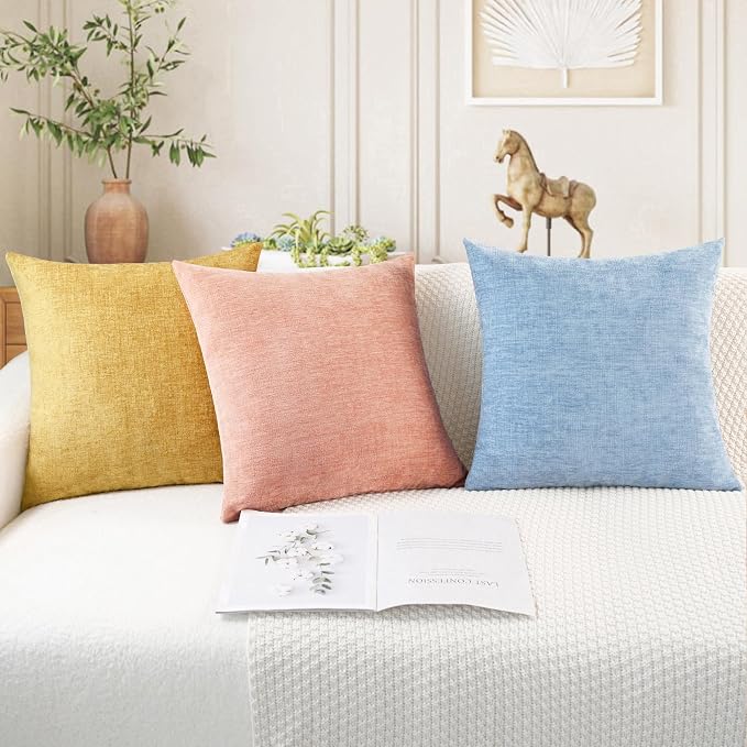CaliTime Decorative Couch Throw Pillow Covers 26 X 26 Inches Dusty Pink | Pack - Image 5