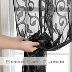 Furman Sheer Curtains Tiers 36 inch Length 2 Panels Set - Image 5