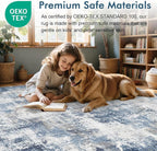 4x6 Ft Area Rugs for Living Room, Soft Non-Slip Washable Rugs Modern Abstract - Image 6
