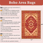 SERISSA 6x9 Washable Non Slip Boho Area Rug - Image 2