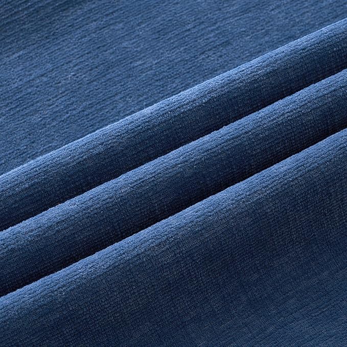 MIULEE Navy Blue Chenille Couch Throw Pillow Covers, 16x16 | Set of 2, Soft - Image 6