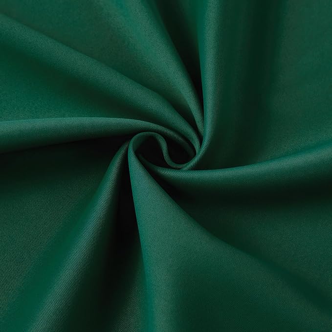 Dark Hunter Green Blackout Curtains 63 Inches Long, Christmas Home Decoration - Image 7