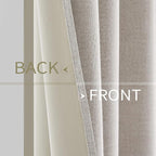 MIULEE 100% Blackout Linen Curtains - Image 6