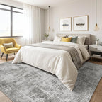 LOONGRUG 9x12 Area Rug Washable Large Neutral Modern Living Room Rugs | - Image 4