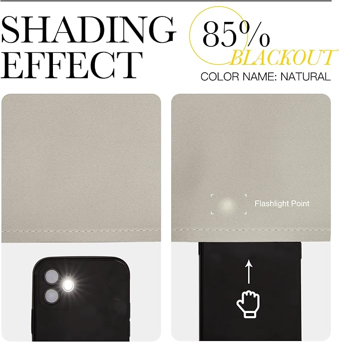 NICETOWN Room Darkening Curtain Panels - Image 5