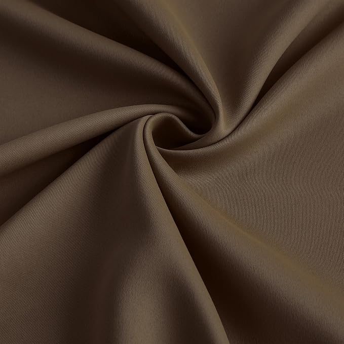 Chocolate Brown Blackout Curtains 92 Inches Long, Custom Made Pinch Pleated - Image 7