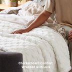 Bedsure GentleSoft White Twin XL Blanket - Image 5