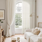 Natural Linen Curtains 80 Inch Length - Image 6