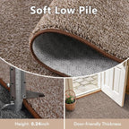 2x6 Coffee/White Runner Rug Washable Non-Slip - Image 4