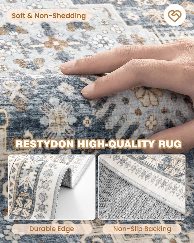 3x8 Runner Rug Non Slip Washable Rugs - Image 7