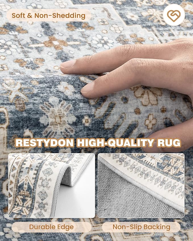 Kitchen Runner Rug Non Slip Washable Rugs 2.5x10, Carpet Runner - Image 7