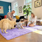 OLANLY 2x3 Machine Washable Small Bedside Rug, Soft Fluffy Shaggy Entryway - Image 7