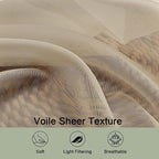 Sheer Taupe Curtains 108 Inches Long - Image 5