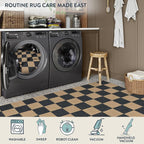 Lahome Checkered Easy Jute Front Door Mat, 2x3 Kitchen Outdoor Rug Washable | - Image 6