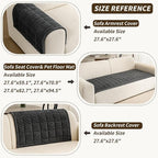 Couch Covers for Dogs Washable, 27.6"x70.9" Non Slip Couch Covers for Loveseat - Image 3