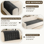 Couch Covers for Dogs Washable, 27.6"x59.1" Non Slip Couch Covers for Loveseat - Image 3