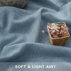 Light Blue Curtains 38 Inch Wide - Image 3