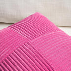 Fancy Homi 2 Packs Hot Pink Decorative Throw Pillow Covers 16x16 Inch - Image 3