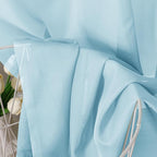 Sky Blue Sheer Curtains 63 Inches Long 2 Panels - Image 3