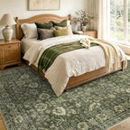 4x6 Ft Area Rugs for Living Room, Soft Non-Slip Machine Washable Rug, Vintage - Image 5