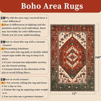 SERISSA 6x9 Washable Non Slip Boho Area Rug - Image 2